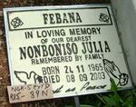 FEBANA Nonboniso Julia 1965-2003
