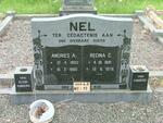 NEL Andries A. 1883-1960 & Regina C. 1891-1976