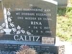 CALITZ Rina 1927-1989