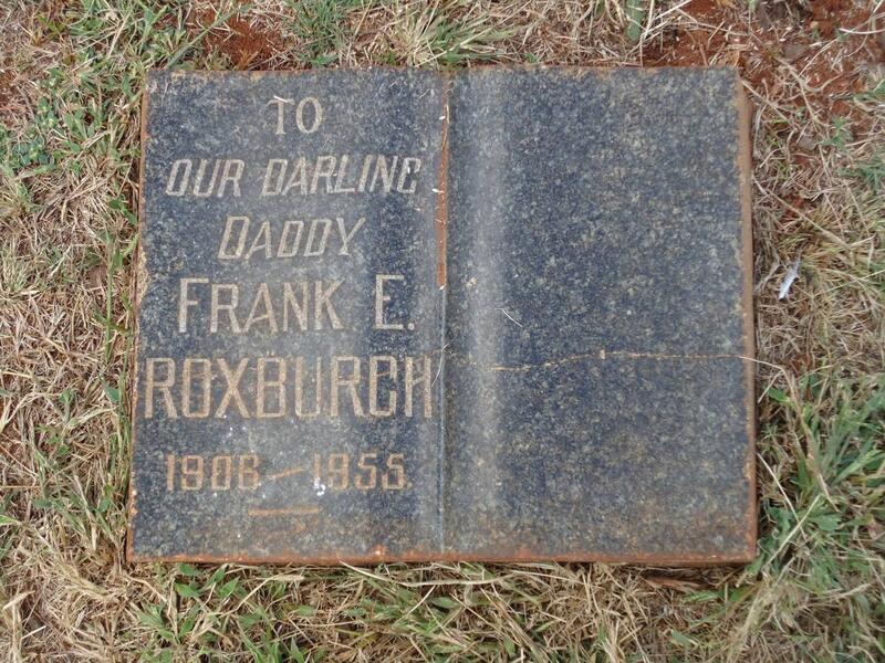 ROXBURGH Frank E. 1906-1955