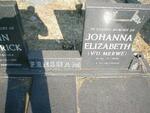 FENSHAM John Fredrick 1914-1981 & Johanna Elizabeth VAN DER MERWE 1920-2000