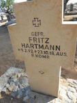 HARTMANN Fritz 1892-1918