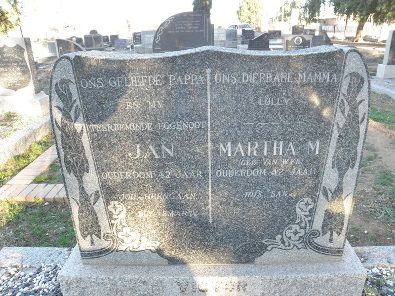 VICTOR Jan & Martha M. VAN WYK 