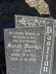BASTIAN Sarah Marilyn nee LOTRIET 1957-1990