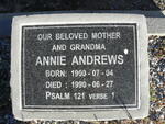 ANDREWS Annie 1900-1990