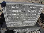 MAANS Hendrik Frederick 1921- & Rachel Johanna 1922-1990