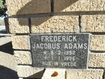 ADAMS Frederick Jacobus 1952-1996
