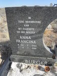 BURGER Anna Francina 1942-1999