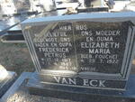 ECK Frederick Petrus, van 1917-1987 & Elizabeth Maria FOUCHE 1922-