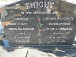 KNIGHT Abraham Burger 1920-1994 & Elsie Cornelia VISSER 1923-1986