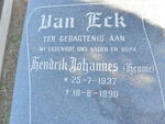 ECK Hendrik Johannes, van 1937-1990