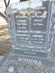 BOTHMA Abraham Christoffel 1900-1977 & Petronella Johanna 1913-2000