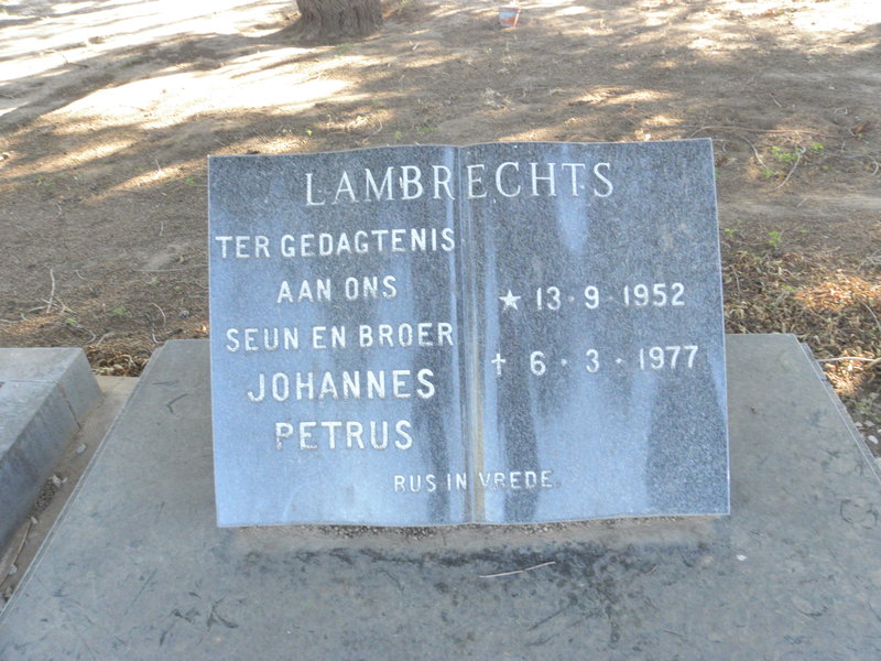 LAMBRECHTS Johannes Petrus 1952-1977