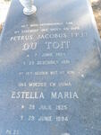 TOIT Petrus Jacobus, du 1924-1991 & Estella  Maria 1925-1994