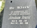 KLERK Abraham Fourie, De 1927-1998
