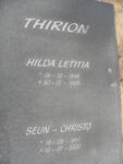 THIRION Hilda Letitia 1938-1998