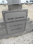 BASSINGTHWAIGHTE Doric Desmond 1925-2003