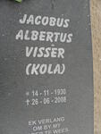 VISSER Jacobus Albertus 1930-2008