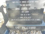 PLESSIS Anna Louisa Aletta, du nee LOUW 1937-1979