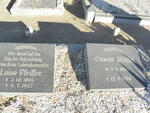 PFEIFFER Oswald 1883-1970 & Luise 1894-1957
