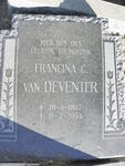 DEVENTER Francina C., van 1867-1954