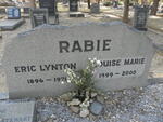 RABIE Eric Lynton 1896-1971 & Louise Marie 1899-2000