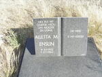 ENSLIN Aletta M. 1902-1984