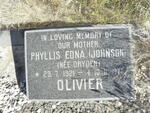 OLIVIER Phyllis Edna formerly JOHNSON nee BRYDEN 1921-1977
