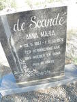 SCANDE Anna Maria, de 1887-1976