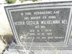 NEL Hester Cecilia Wilhelmina nee NEL 1879-1965