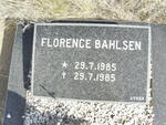 BAHLSEN Florence 1985-1985