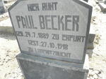 BECKER Paul 1889-1918