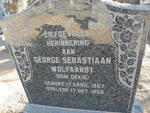 WOLFAARDT George Sebastiaan 1867-1958
