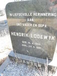 JANSEN Hendrik Lodewyk 1905-1981