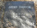 THIRION Arend 1935-1996
