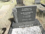 KOEKEMOER Elsie Elizabeth nee VERMEULEN 1909-1995