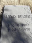 KOLVER Annas 1903-1978