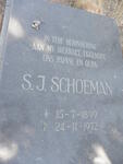 SCHOEMAN S.J. 1899-1972