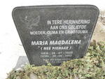 ? Maria Magdalena nee PIENAAR 1920-2003