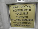 KOUWENHOVEN Mavis Cynthia 1924-2001