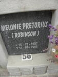 PRETORIUS Melonie nee ROBINSON 1957-2006