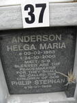 ANDERSON Philip Stephan 1959- & Helga Maria 1963-2000