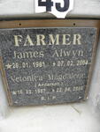 FARMER James Alwyn 1961-2004 & Veronica Magdalene ANDERSON 1957-2008