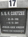 COETZEE S.S.F. 1958-2001