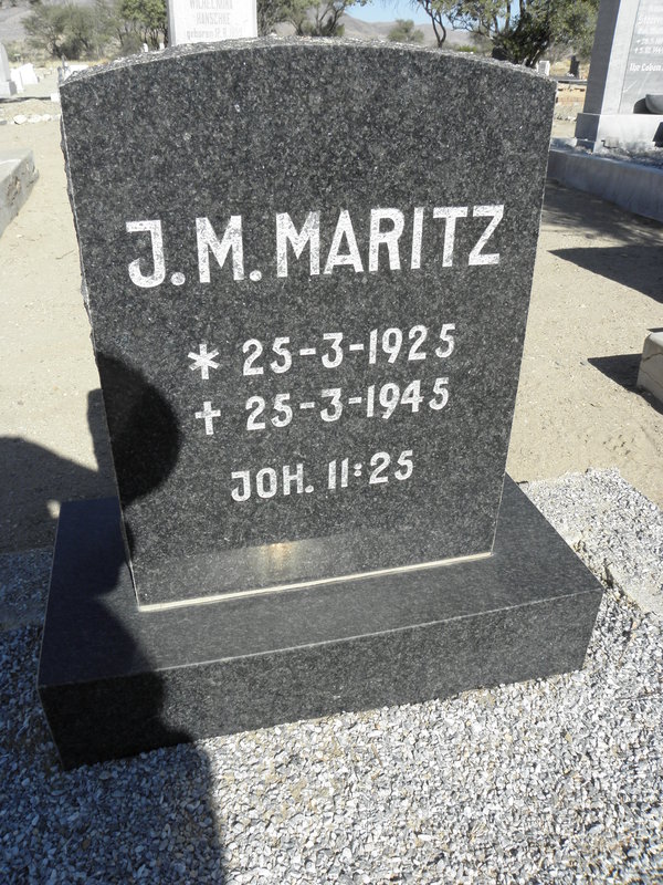 MARITZ J.M. 1925-1945