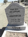 GOUS Hestertjie 1954-1958