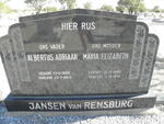 RENSBURG Albertus Adriaan, Jansen van 1880-1965 & Maria Elizabeth 1885-1976