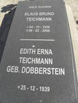TEICHMANN Klaus Bruno 1938-2006 & Edith Erna DOBBERSTEIN 1939-