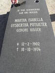 POTGIETER Martha Isabella Gysbertha nee VISSER 1902-1974