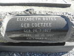 BOTES Elizabeth nee COETZEE 1922-1997